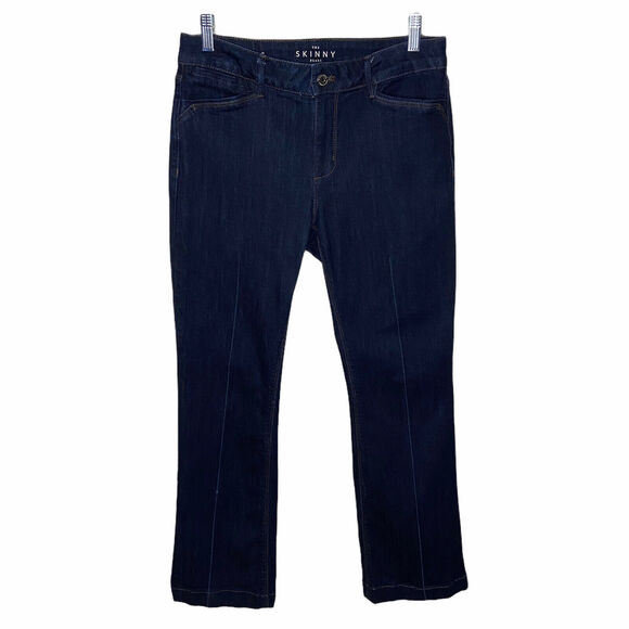 WHBM Size 6 'The Skinny Flare' Jean Dark Wash Blue - Picture 1 of 7